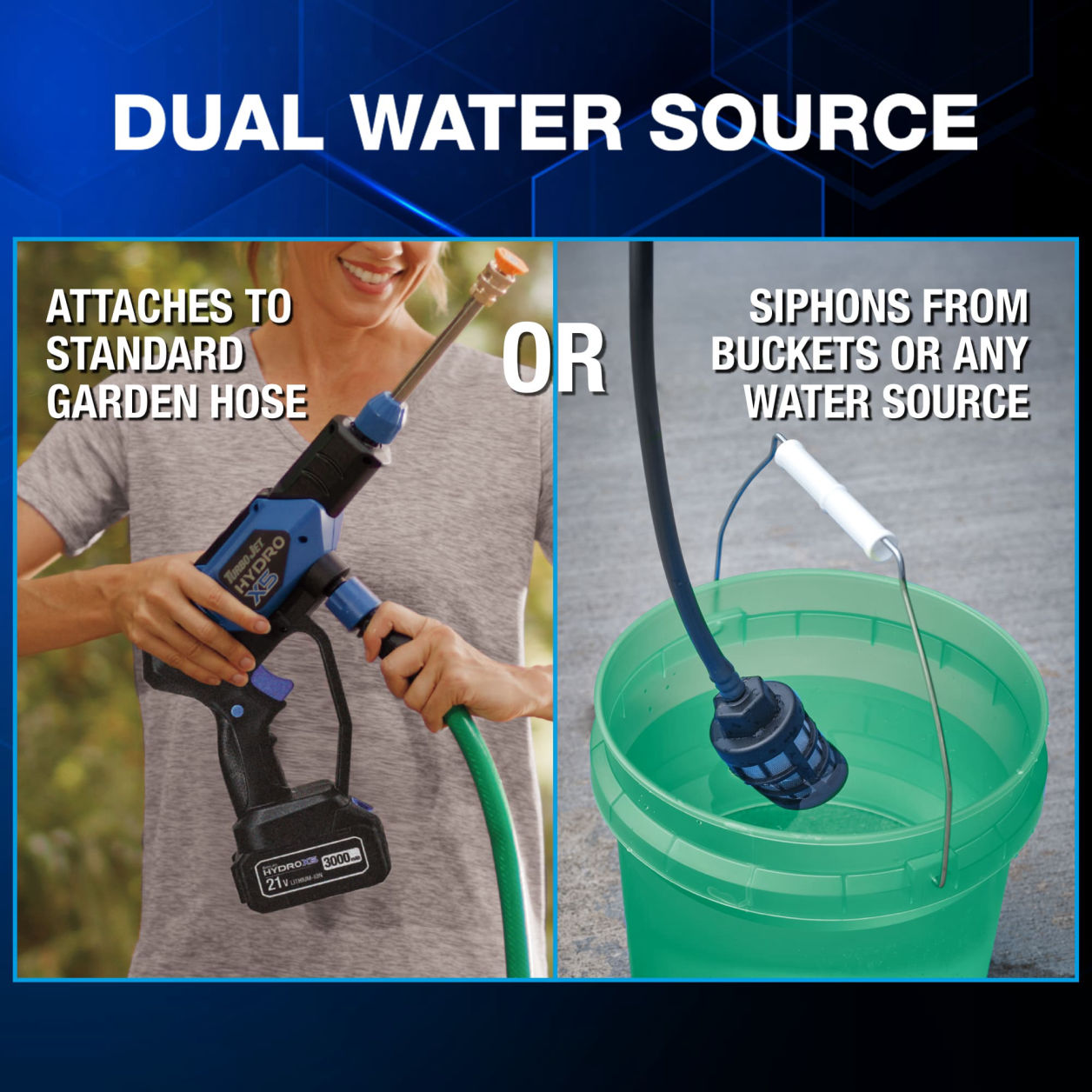 HydroX5 Dual Water Source